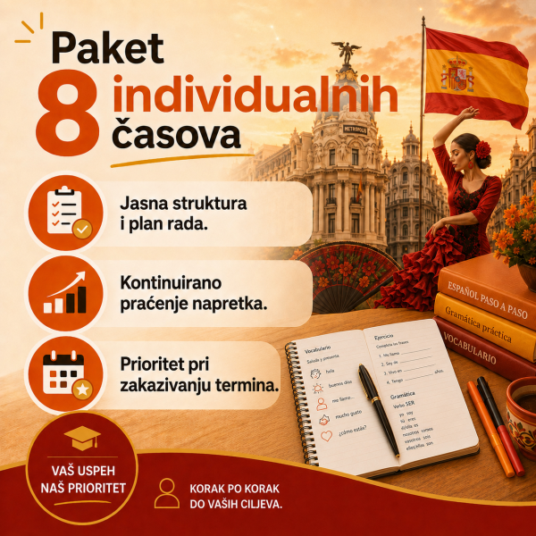 PAKET 8 ČASOVA